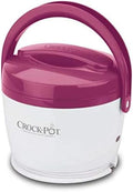 Portable Electric Crock-Pot Lunch Crock Portable Food Warmer 20oz – Pink S03U - Mini Personal Food Warmer for Healthy Meal Prep - Pink