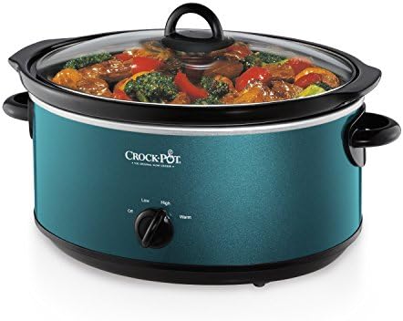Large Capacity Crock-Pot 7 Quart Manual Slow Cooker – Turquoise S25U - Large Capacity Electric Stew Pot & Slow Cooker Detail