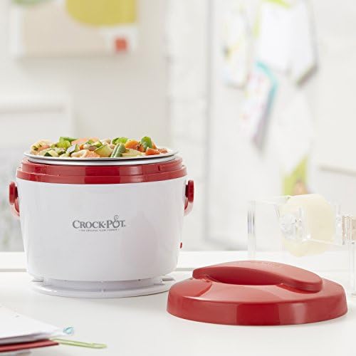 Leak-Proof Crock-Pot Portable Lunch Food Warmer – Red S04M - Leak-Proof Heated Bento Box Lunch Warmer Detail