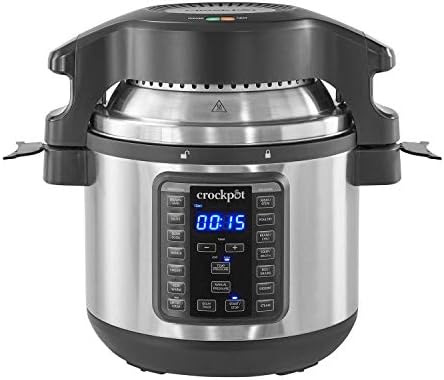 Multi-Functional Electric Crock-Pot Express Crisp 8 Quart 10-in-1 Pressure Cooker S06F - High-Pressure Instant Pot for Quick Family Dinners - Default Title