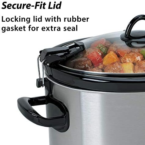 Programmable Crock-Pot Cook & Carry 6 Quart Portable Slow Cooker S07N - Digital Crock Pot Slow Cooker for Family Meals Detail