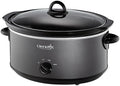 Large Capacity Crock-Pot 7 Quart Slow Cooker – Charcoal S09Q - Programmable Slow Cooker with Oval Ceramic Pot - Default Title