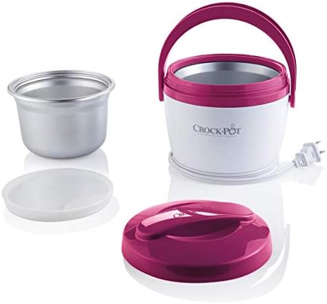 Portable Electric Crock-Pot Lunch Crock Portable Food Warmer 20oz – Pink S03U - Mini Personal Food Warmer for Healthy Meal Prep Detail