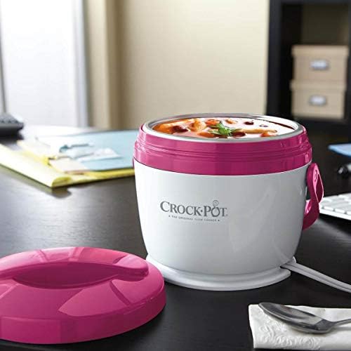 Portable Electric Crock-Pot Lunch Crock Portable Food Warmer 20oz – Pink S03U - Mini Personal Food Warmer for Healthy Meal Prep Detail