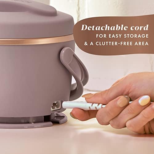 Mini Personal Crock-Pot Electric Lunch Box Food Warmer 20oz – Blush Pink S18G - Self-Heating Lunch Box for Office and Car Travel Detail