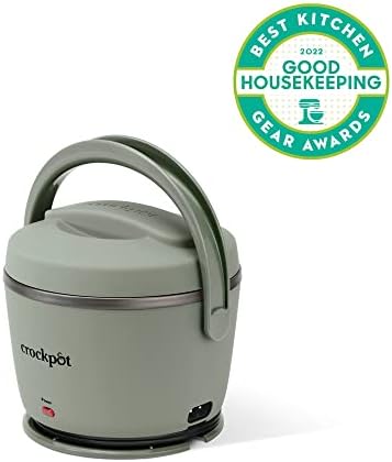 Rapid Heating Crock-Pot Portable Electric Lunch Box Food Warmer – Green S21D - Mini Personal Food Warmer for Healthy Meal Prep Detail