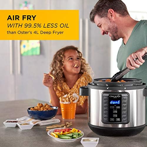Multi-Functional Electric Crock-Pot Express Crisp 8 Quart 10-in-1 Pressure Cooker S06F - High-Pressure Instant Pot for Quick Family Dinners Detail