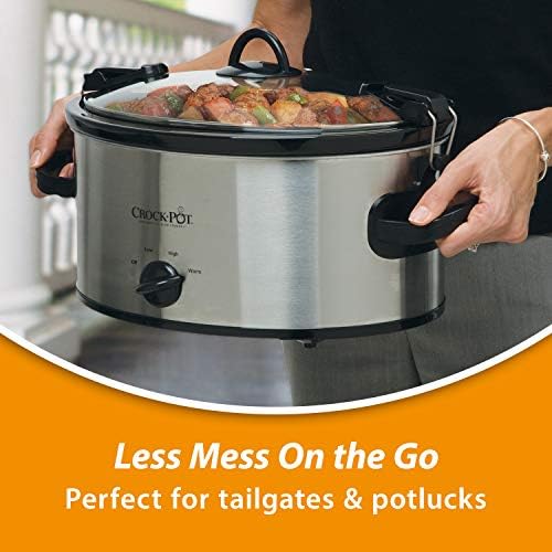 Programmable Crock-Pot Cook & Carry 6 Quart Portable Slow Cooker S07N - Digital Crock Pot Slow Cooker for Family Meals Detail