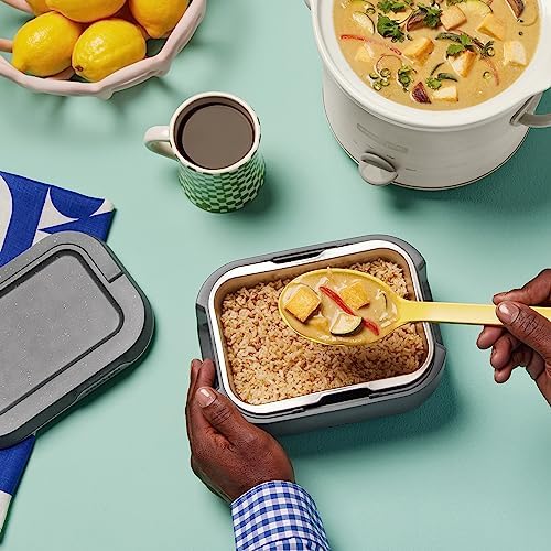 Portable Electric Crock-Pot Portable Electric Lunch Box Food Warmer 28oz S14W - Mini Personal Food Warmer for Healthy Meal Prep Detail
