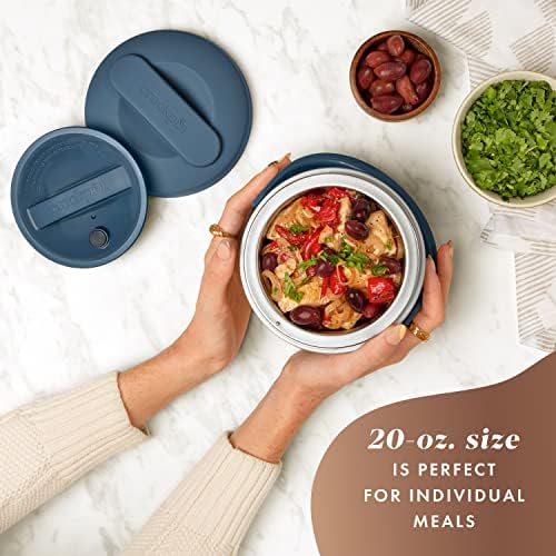 Portable Electric Crock-Pot Electric Lunch Box Food Warmer 20oz – Faded Blue S22V - Portable Electric Lunch Box Food Warmer Detail