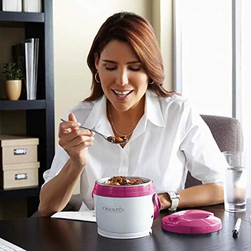 Portable Electric Crock-Pot Lunch Crock Portable Food Warmer 20oz – Pink S03U - Mini Personal Food Warmer for Healthy Meal Prep Detail