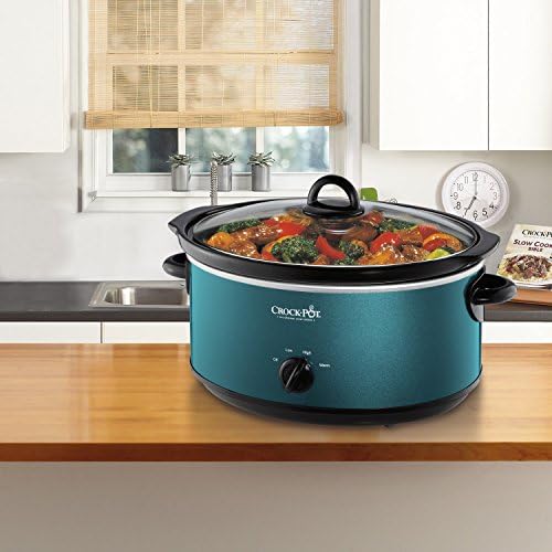 Large Capacity Crock-Pot 7 Quart Manual Slow Cooker – Turquoise S25U - Large Capacity Electric Stew Pot & Slow Cooker Detail