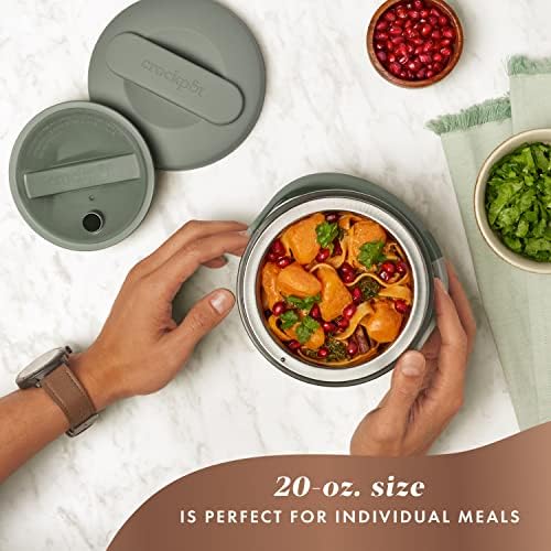 Rapid Heating Crock-Pot Portable Electric Lunch Box Food Warmer – Green S21D - Mini Personal Food Warmer for Healthy Meal Prep Detail