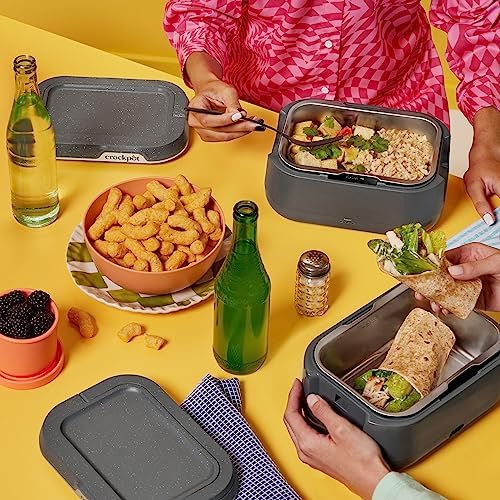 Portable Electric Crock-Pot Portable Electric Lunch Box Food Warmer 28oz S14W - Mini Personal Food Warmer for Healthy Meal Prep Detail